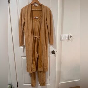 Free People Bicoastal set in golden yellow